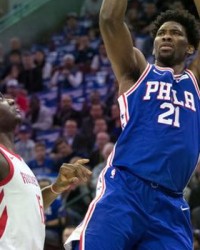  恩比德统治攻防两端76人轻取魔术延续强势表现